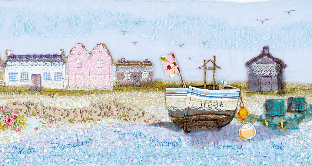 Fishing Boat, Aldeburgh, Suffolk, Embroidery