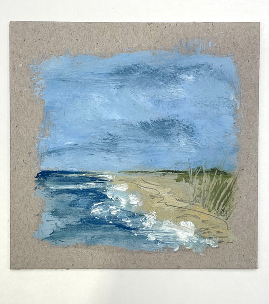 Walberswick Framed -  Sketchy Oil 9” x 9”