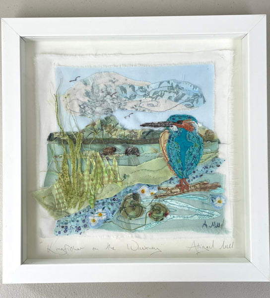 Midnight Owl Embroidery- Framed