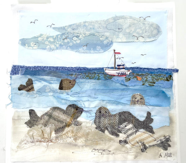 Seals at Horsey- Framed