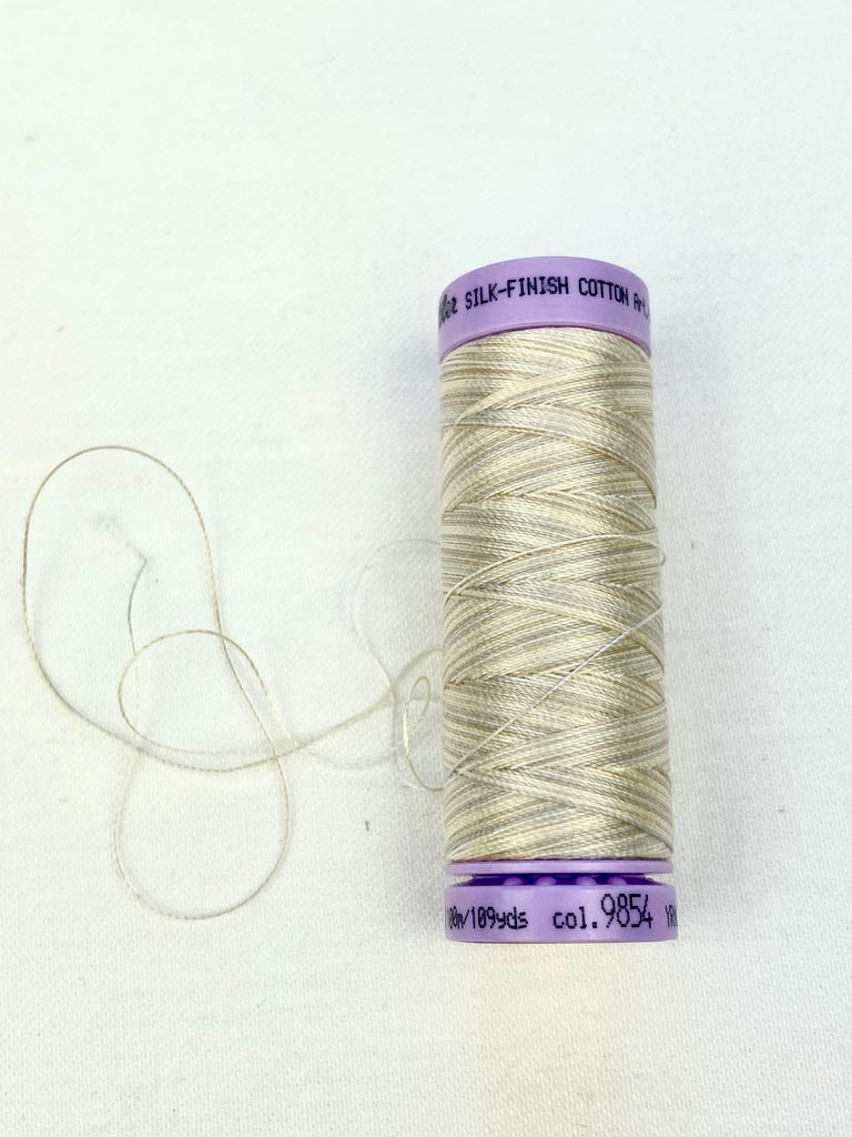 Small Oat Variegated Mettler Thread 9854 - 100m