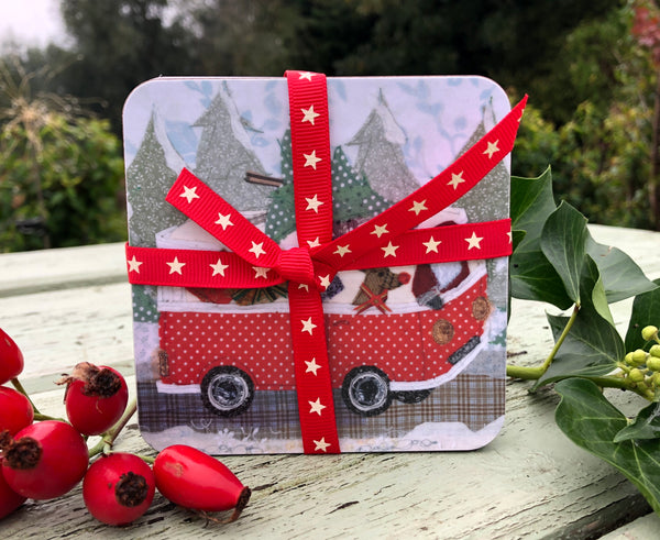 Christmas Coaster Set x 4