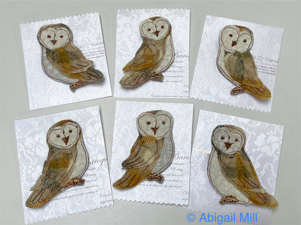 Barn Owl Brooch