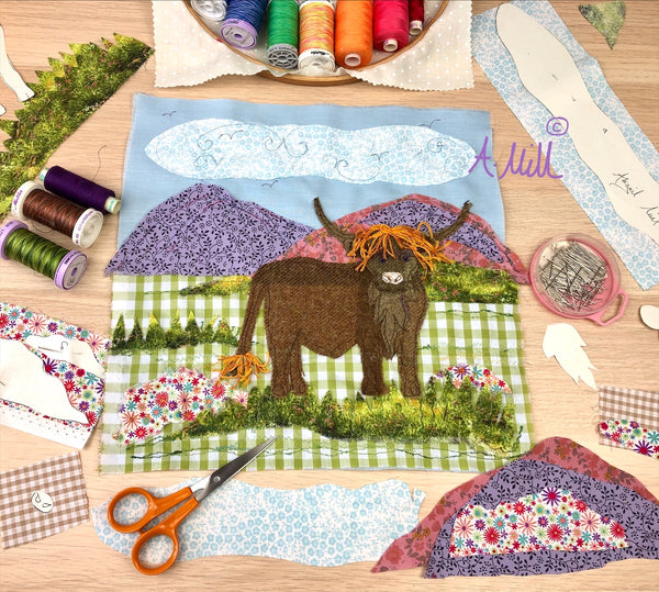 Highland Cow Sewing kit
