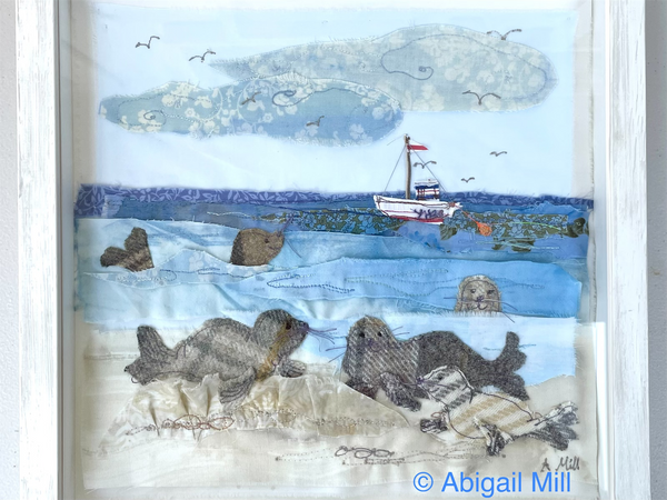 Seals at Blackeney  - Framed