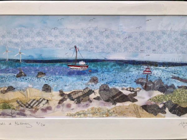 Seals at Blakeney - Landscape Print