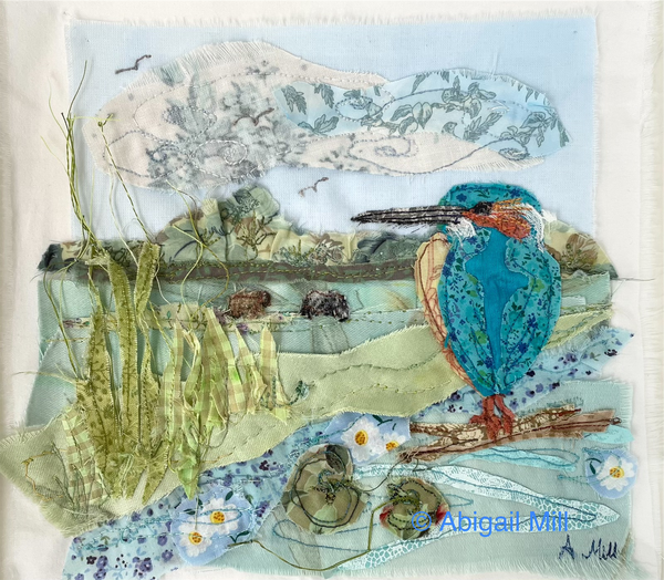 Kingfisher on the Waveney - Framed
