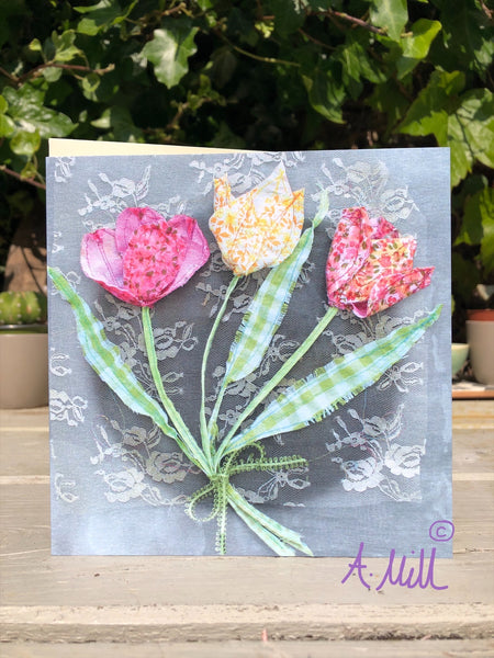 Floral Greetings Card x6 Pack