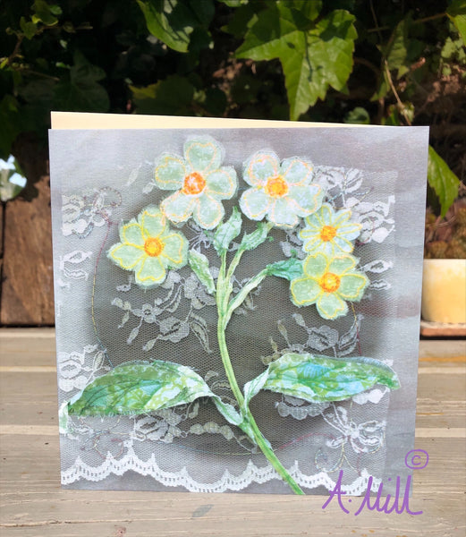 Floral Greetings Card x6 Pack