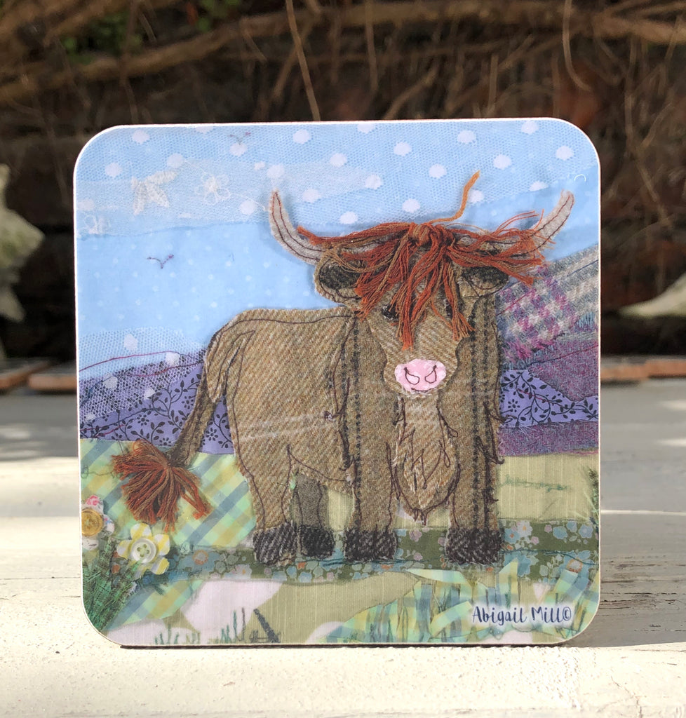 Highland Cow Coaster