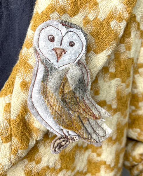 Barn Owl Brooch