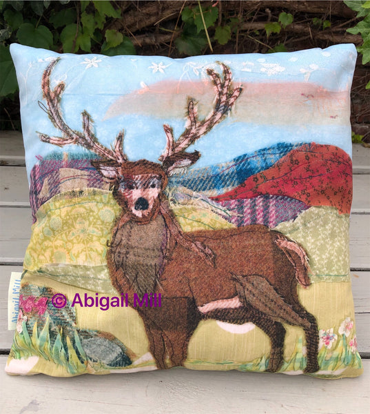Stag/ Highland Cow Velvet Cushion