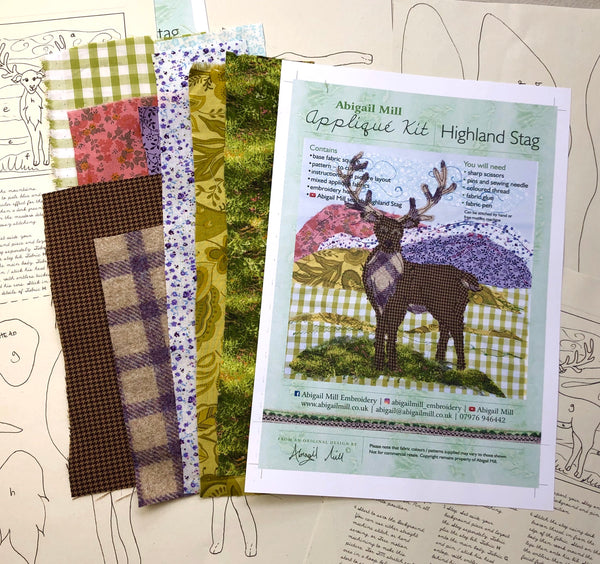 Highland Stag Sewing kit