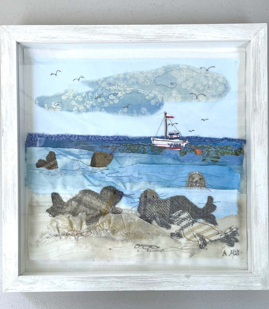 Seals at Blackeney  - Framed