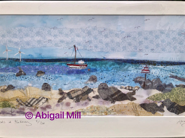 Seals at Blakeney - Landscape Print