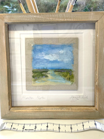 Morston Marsh Framed -  Sketchy Oil 9” x 9”