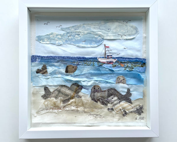 Seals at Horsey- Framed