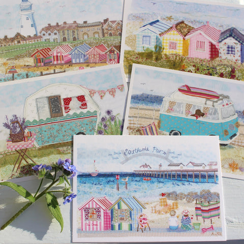 Set of 5 Seaside Postcards