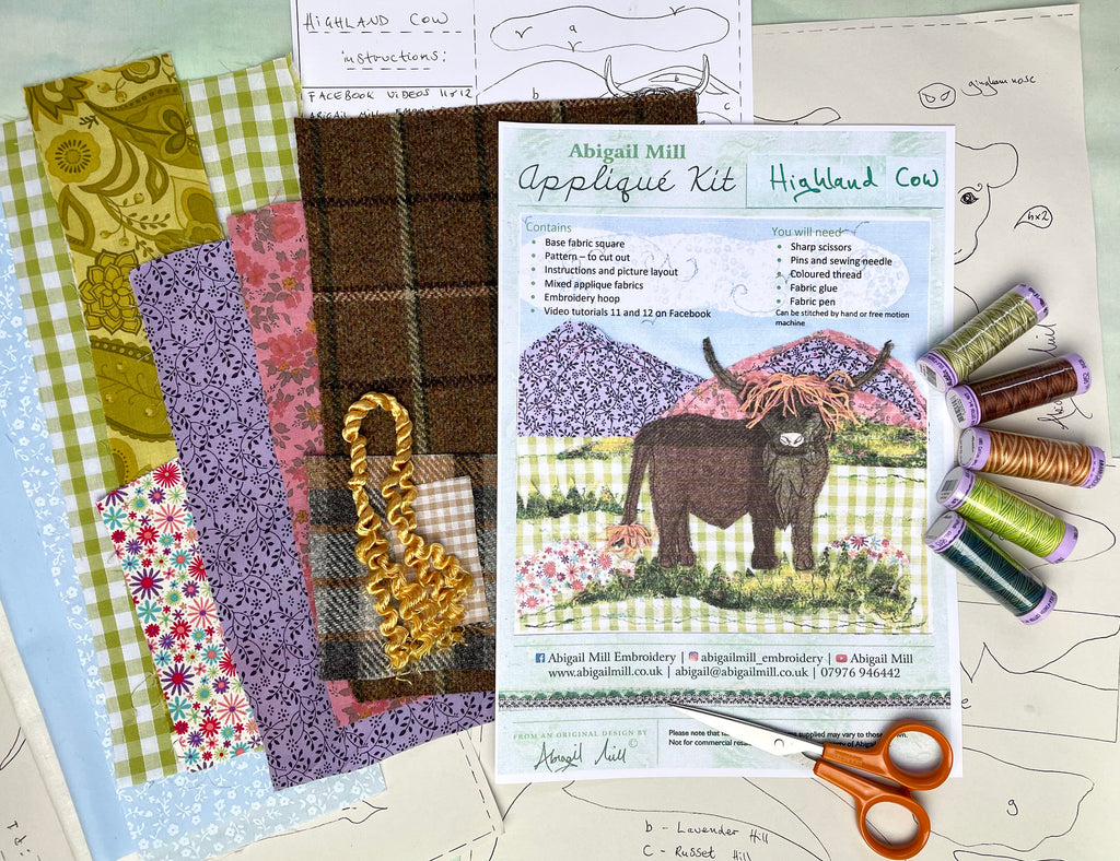 Highland Cow Sewing kit