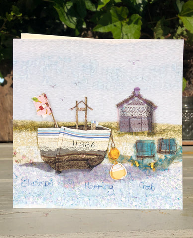 Fishing Boat Aldeburgh Greetings card