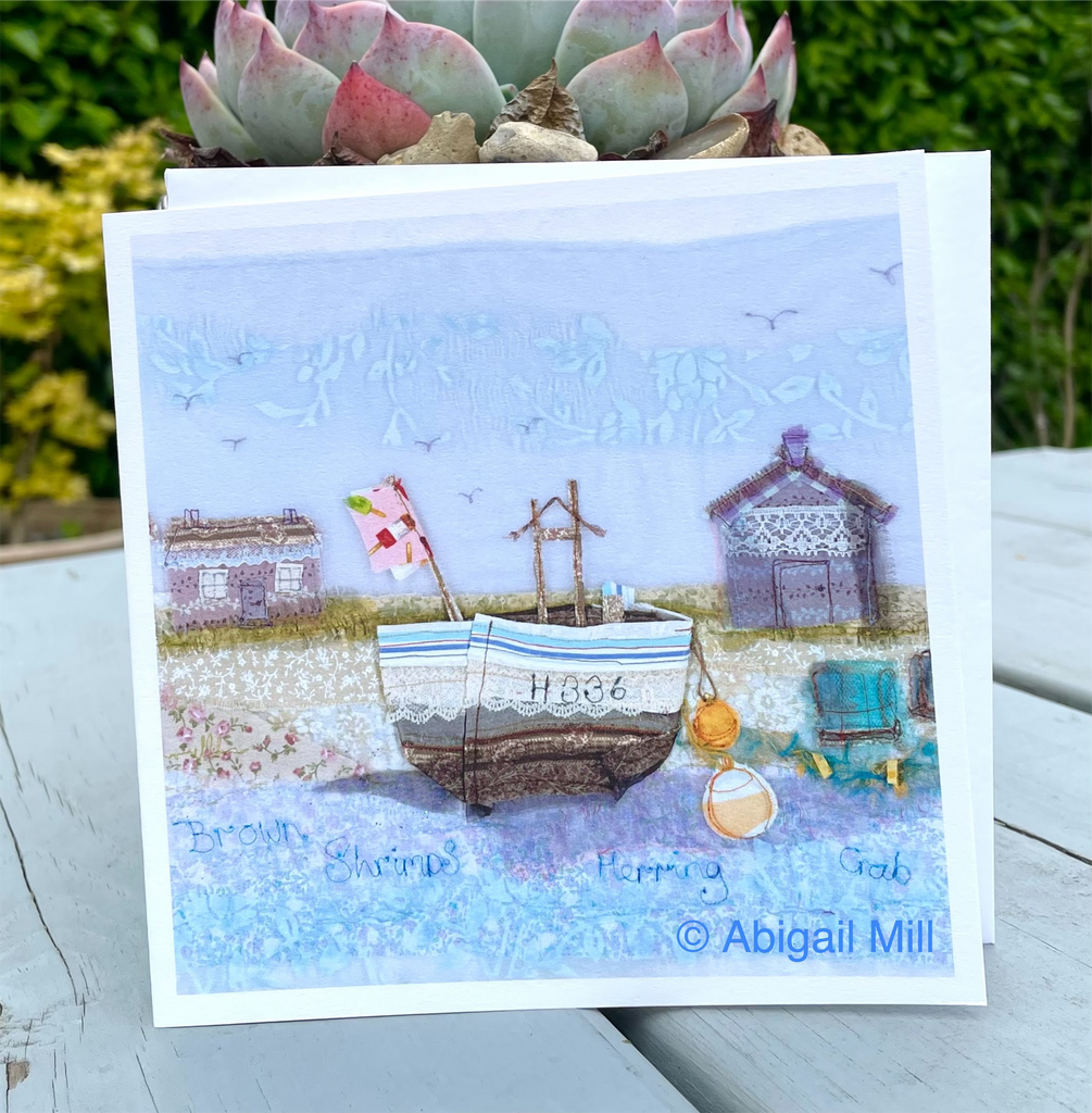 Aldeburgh Fishing Boat Greetings card