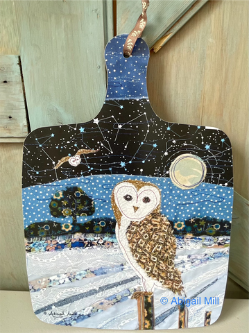 Midnight Owl - Large Chopping Board