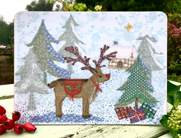 Christmas Nordic Reindeer Placemat
