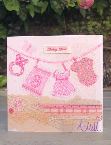 Baby Girl Greetings card