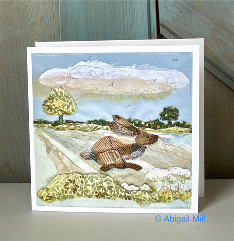 Spring Hare Greetings card